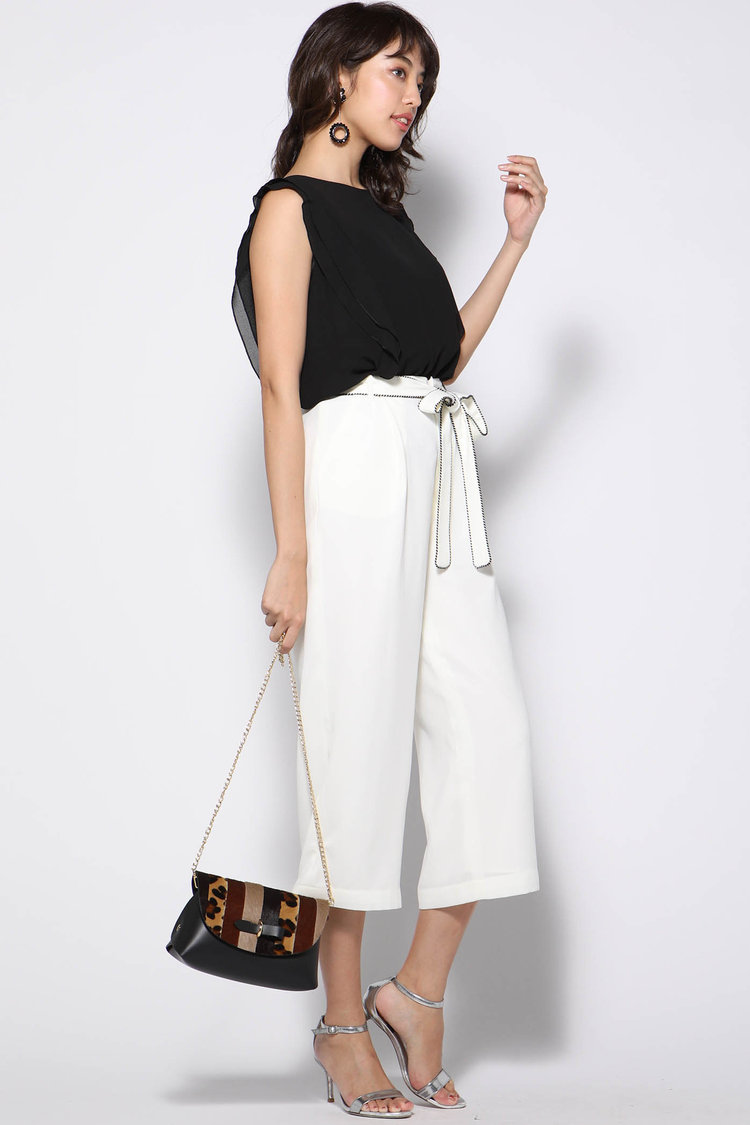 クロップドパンツ ブラウス