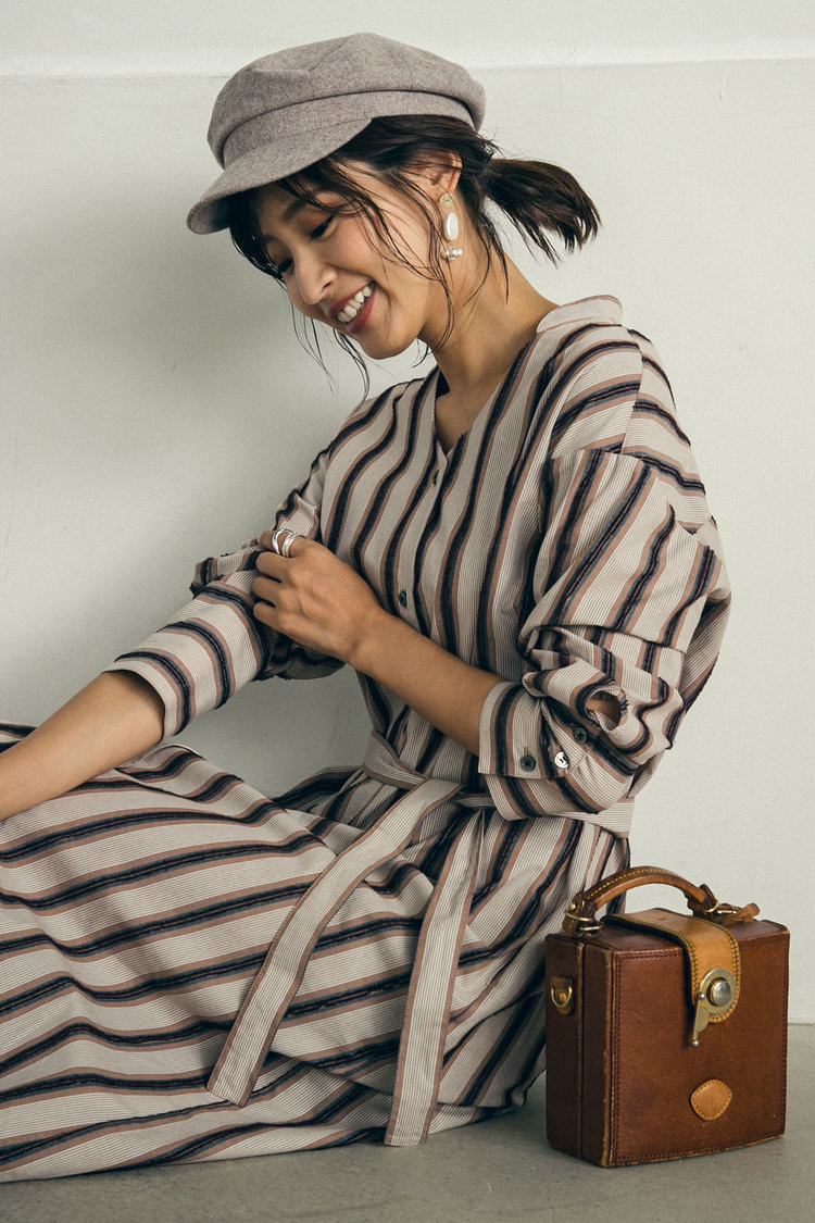 ワンピース シャツ ボウタイ