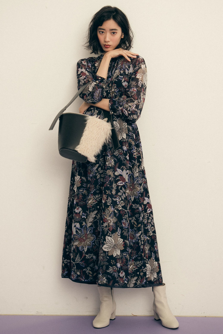 ワンピース フラワープリント