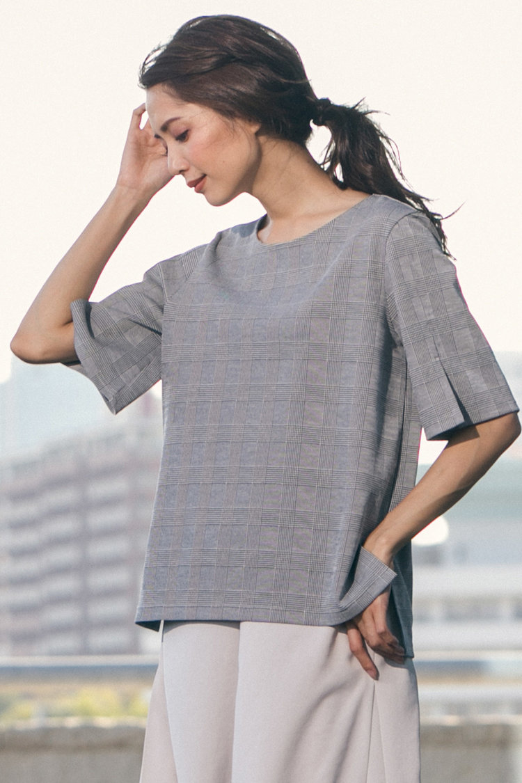 品のいい「チェック」でいい子に