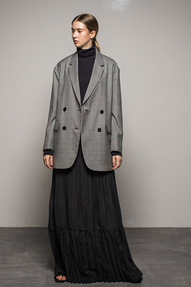 パネルプリーツスカート