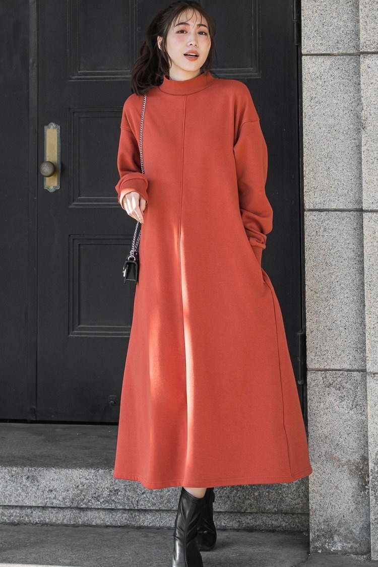 あったかフリースワンピース