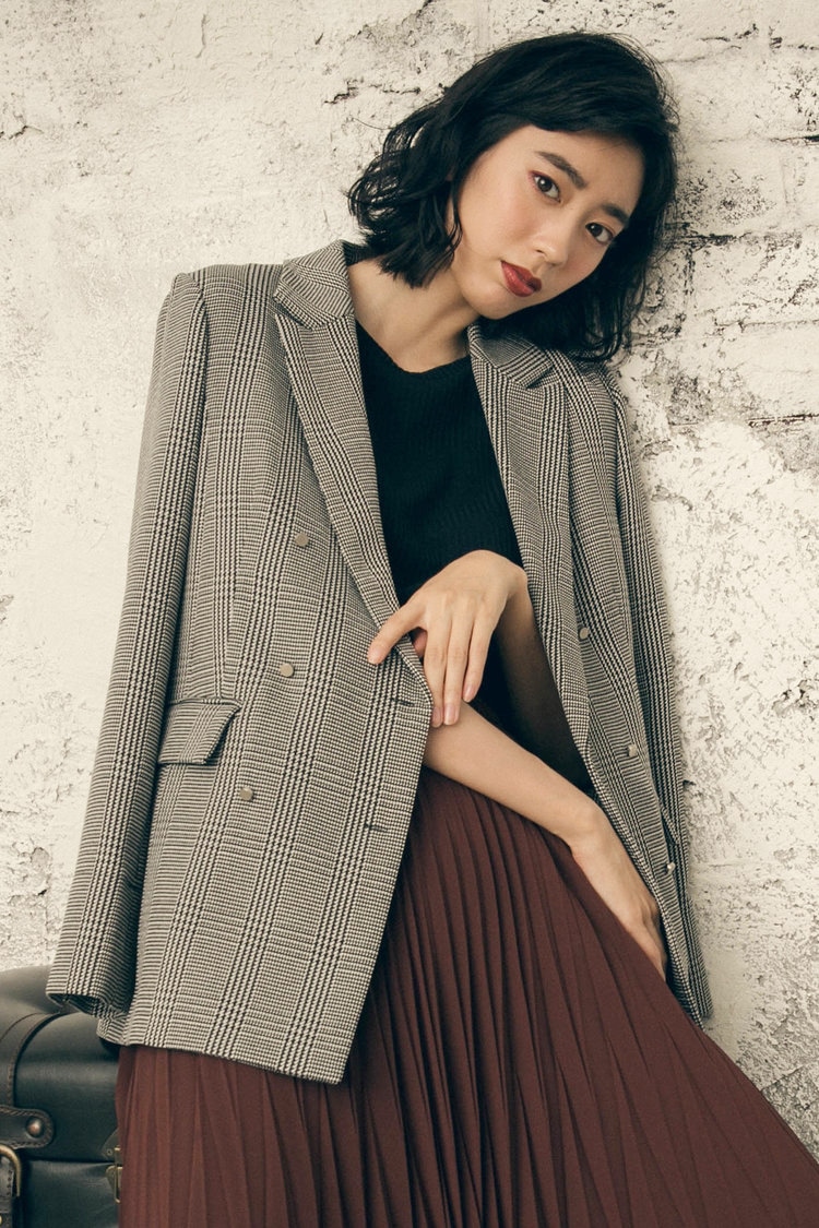 グレンチェックジャケット