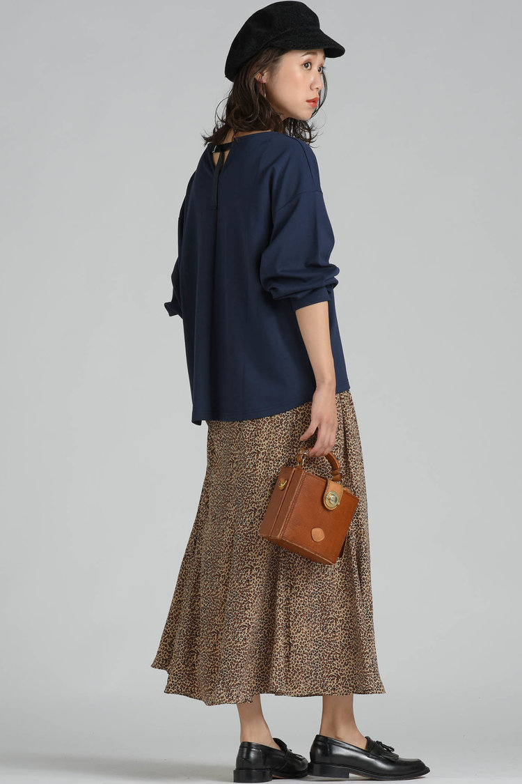レオパード柄マーメイドスカート