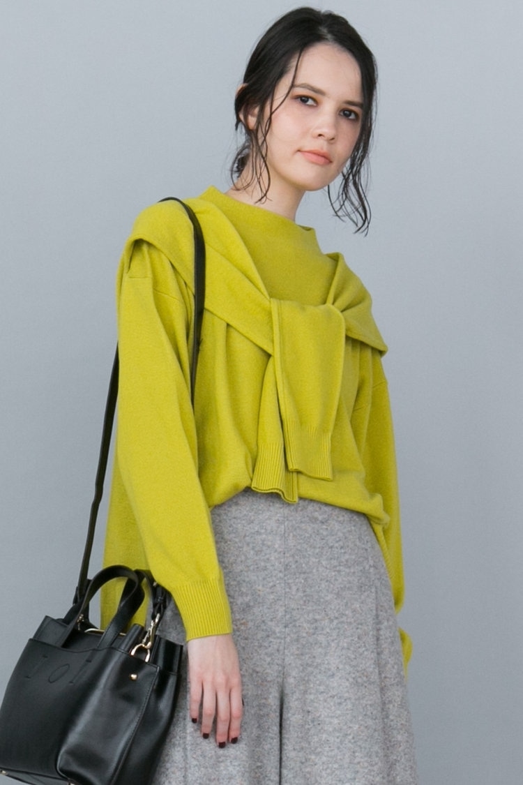 ニットトップスonニットトップスのレイヤードが断然今っぽい！