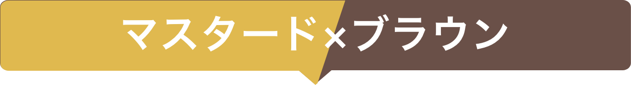 マスタード×ブラウン