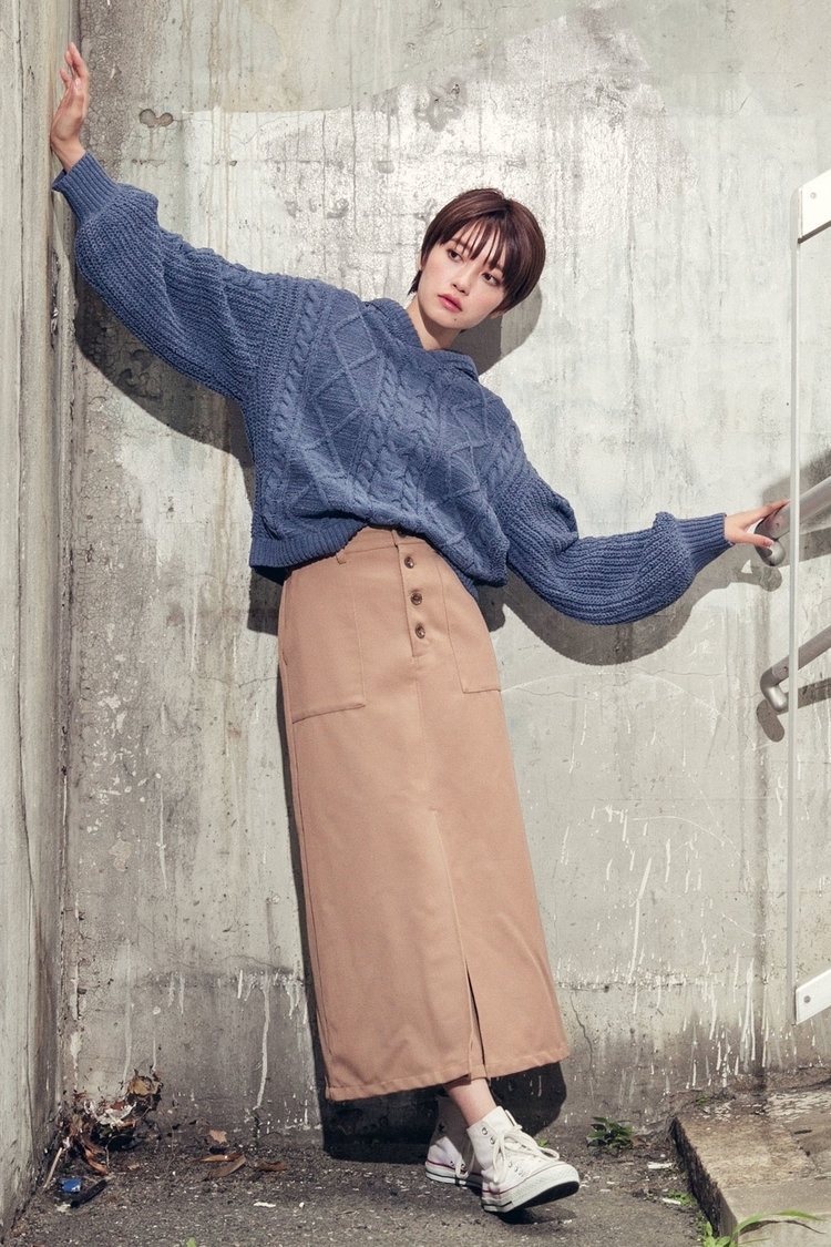 LIPSTARAラインワークスカート