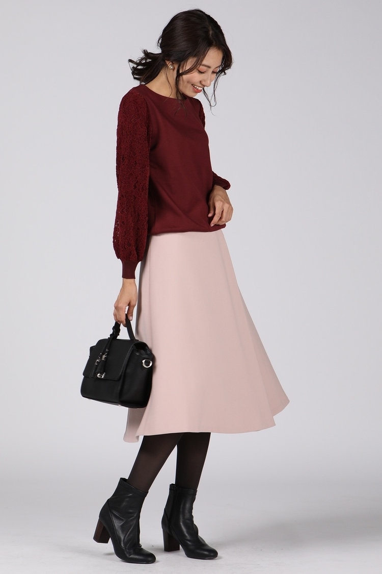 ketty 【洗濯機OK】袖レースプルオーバー