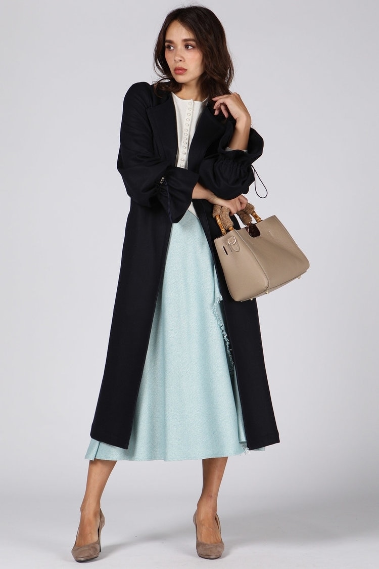 Viaggio Blu パールボタンクルーニット