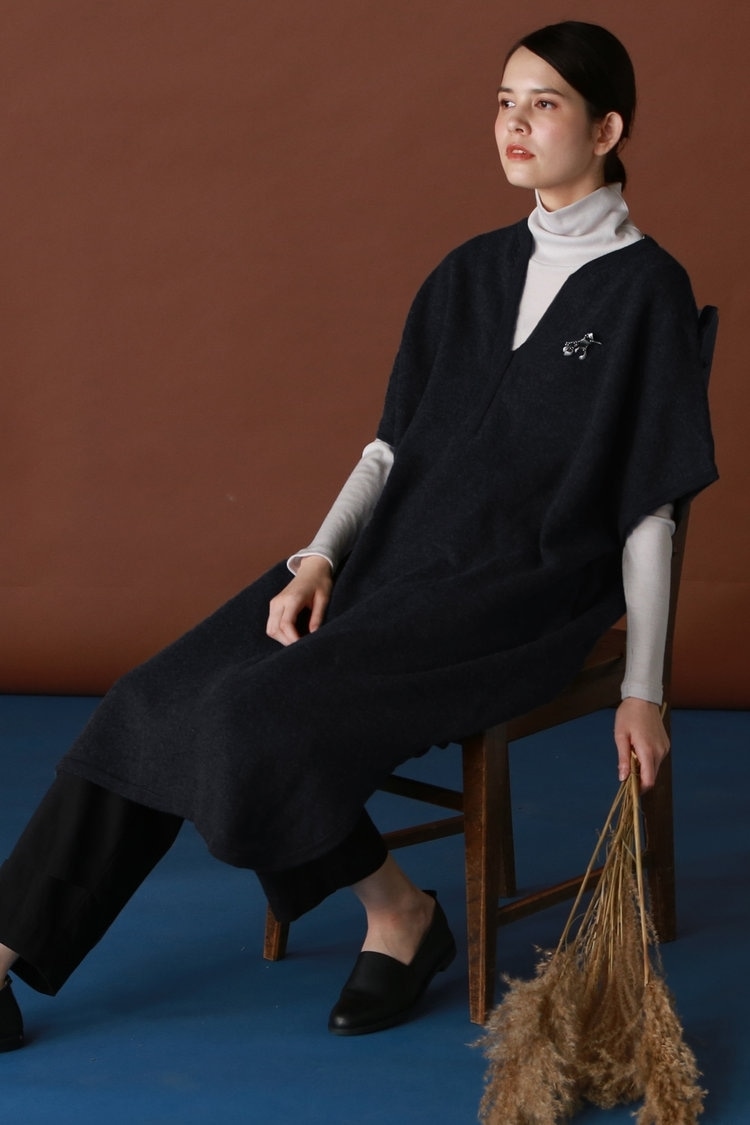 Droite Lautreamont Wボアコート