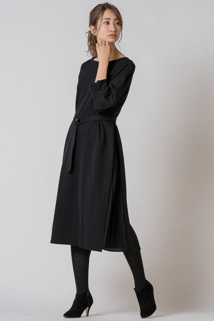 kettyサイドプリーツワンピース