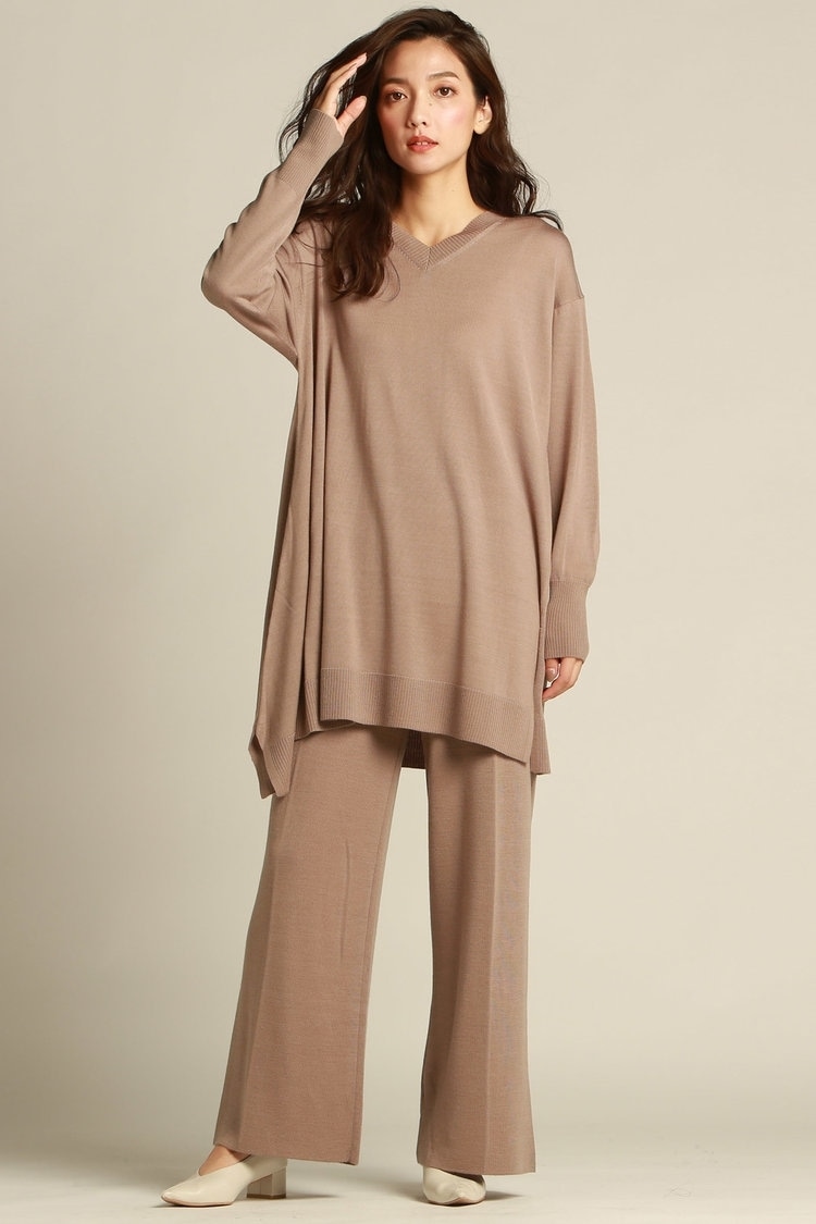 ニットワイドパンツ