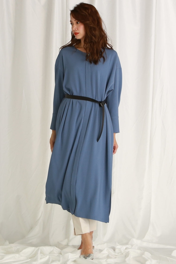 サテンパステルフラワーワンピース 