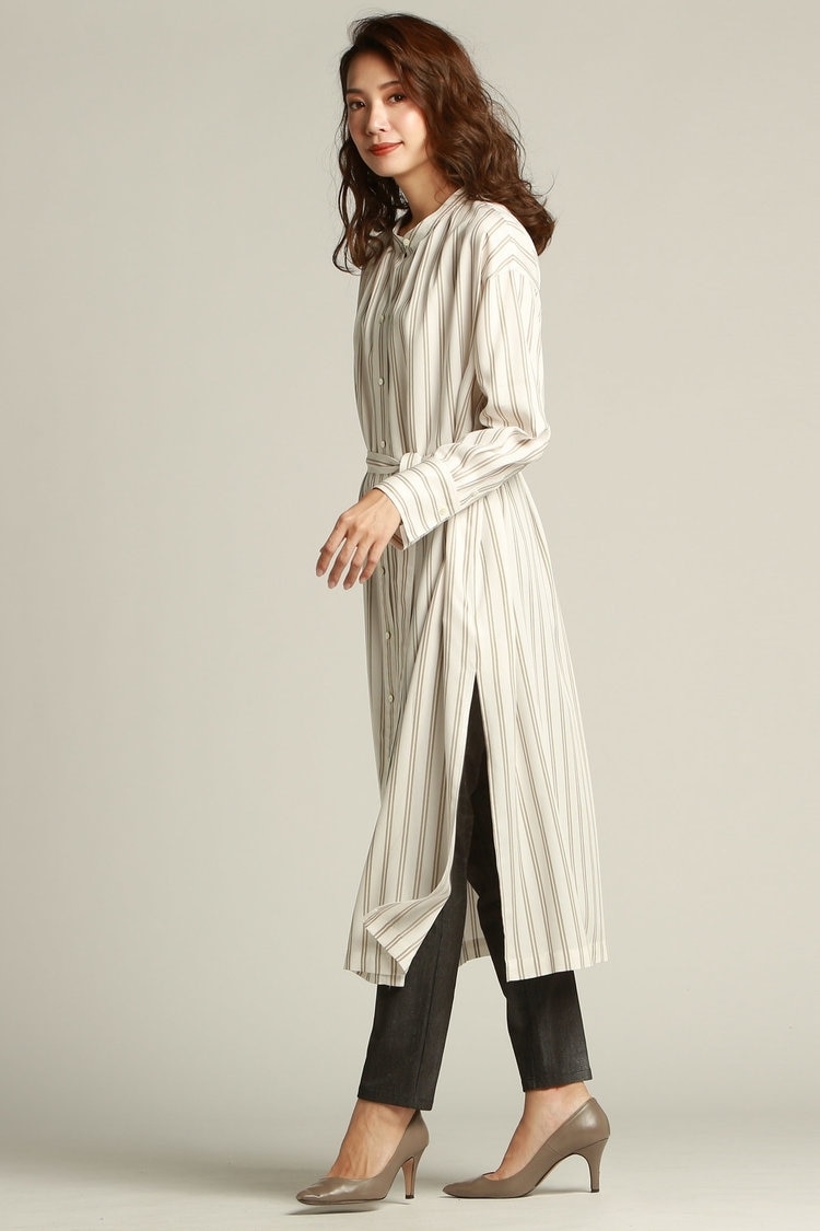 40代前半女子におすすめのシャツワンピコーデ