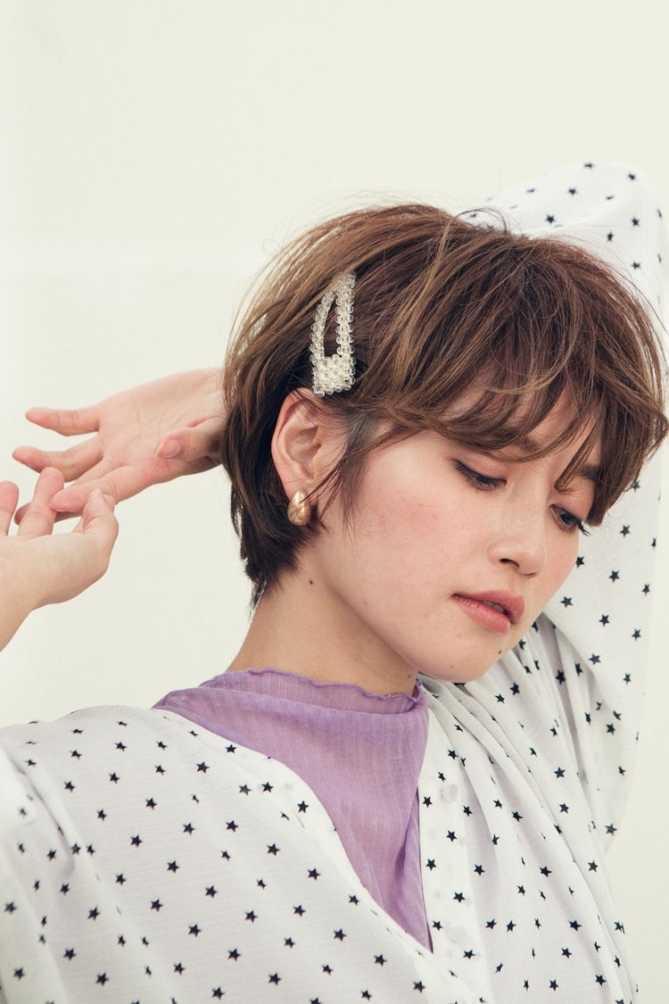 シアーハイネックカットソー