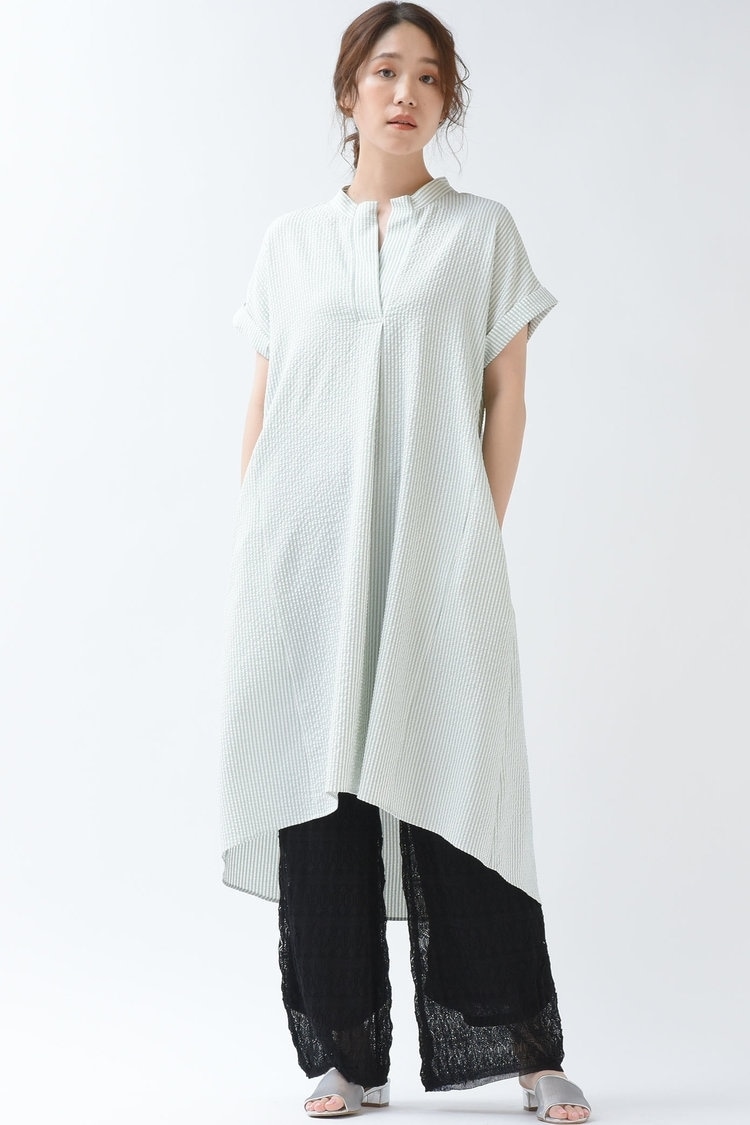 【socolla】サッカーストライプスキッパーワンピース
maysongrey