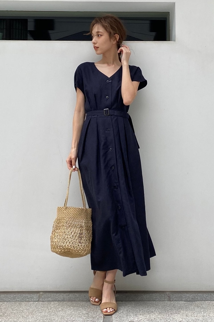 ツイル前あきワンピース Ketty Cherie