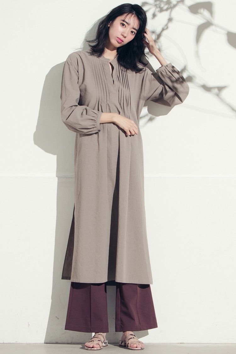 Droite lautreamont≪洗濯機で洗える≫リランシュリップスリップワンピース