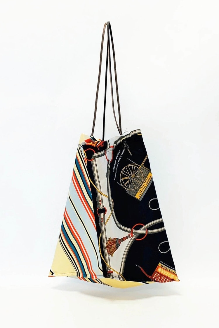 ≪manipuri≫ストライプスカーフトートバッグ Droite lautreamont