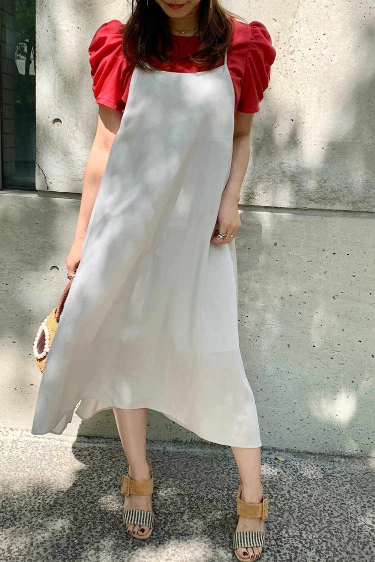 バッククロスキャミワンピース