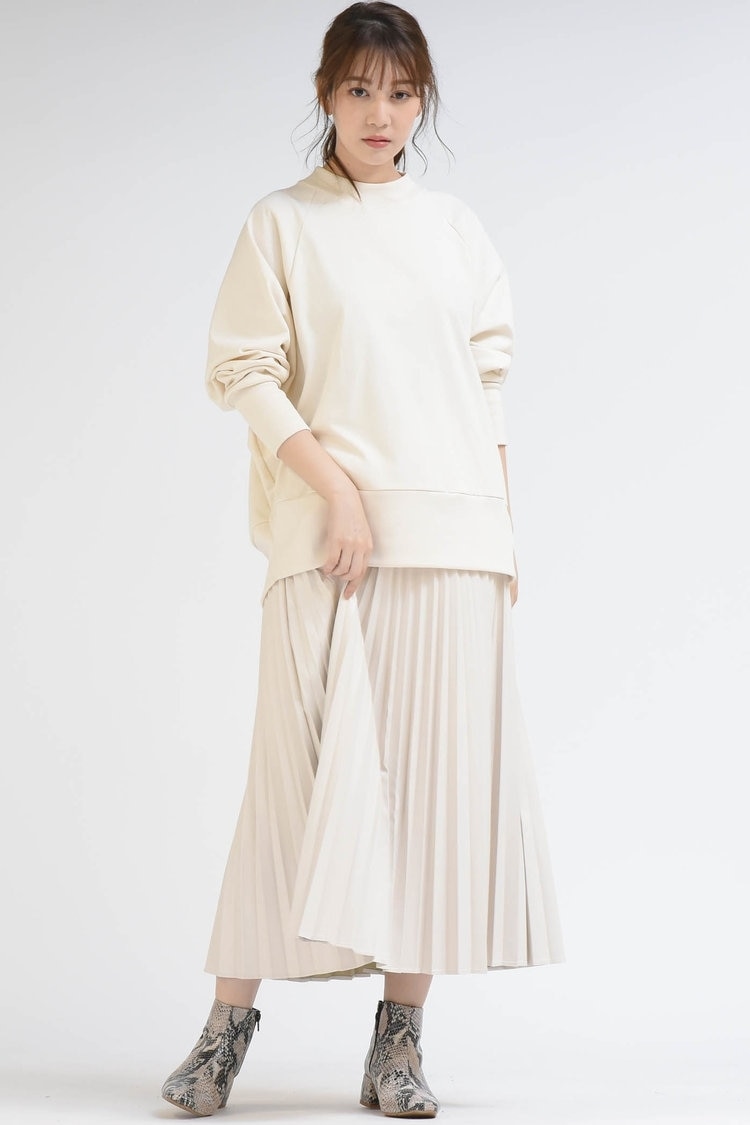 エコレザープリーツスカート