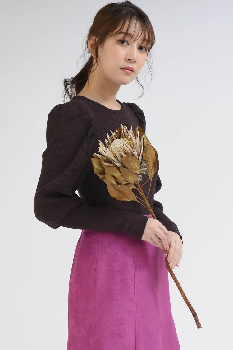 ≪手洗い可能≫SUNNYリブニット