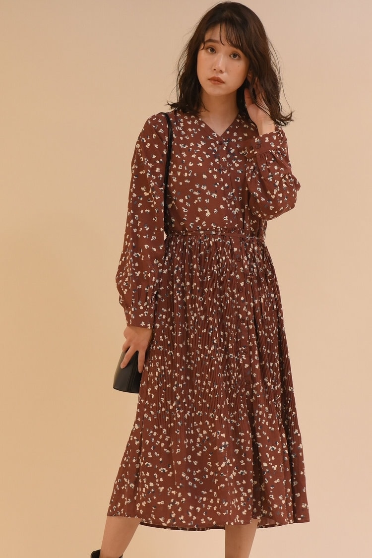 【socolla】レオパード柄ワンピース