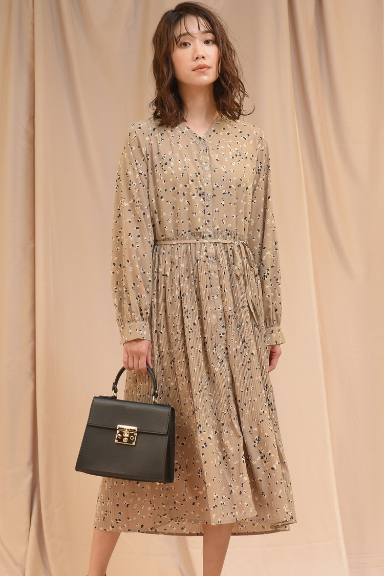 【socolla】レオパード柄ワンピース