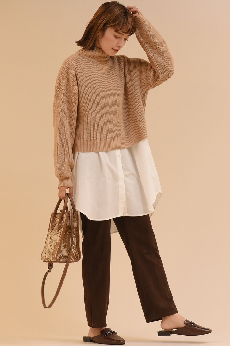 【Willful by lipstar】【セット商品】バックレースニット＆シャツ