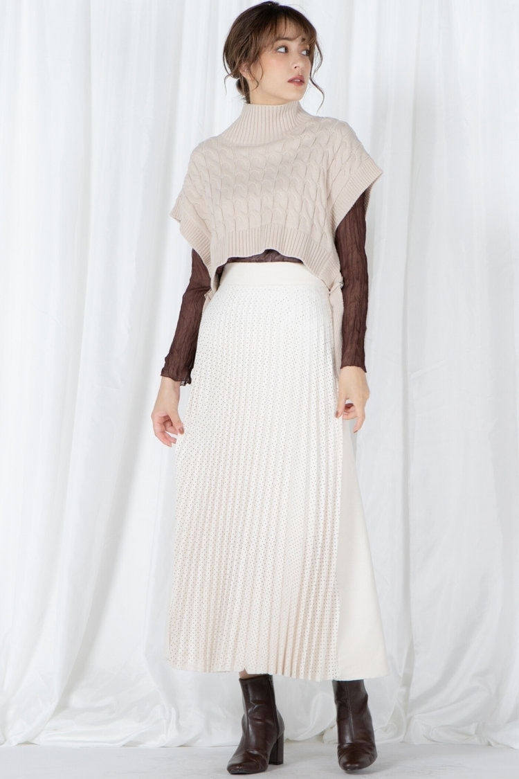 【大注目ベストシリーズ】ケーブルニットベスト