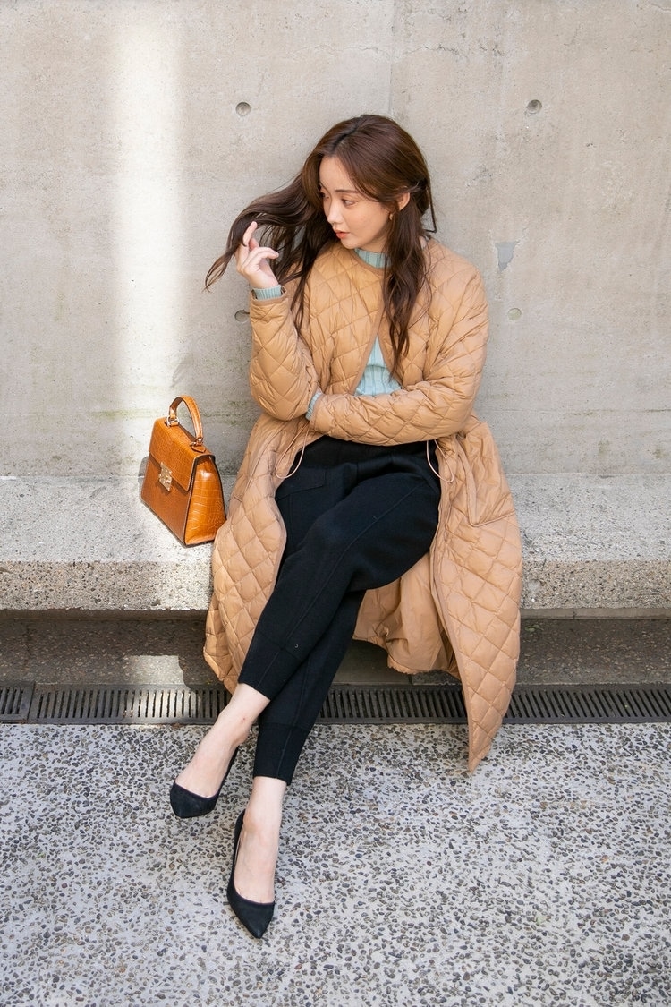 【リバーシブル】キルティングダウンコート