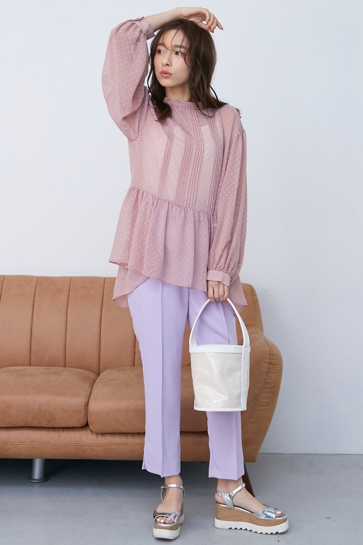 くるみバックルカラーパンツ QUEENS COURT