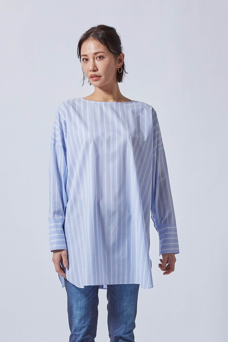 【WEB別注】ビッグシルエットのストライプブラウス LAUTREAMONT