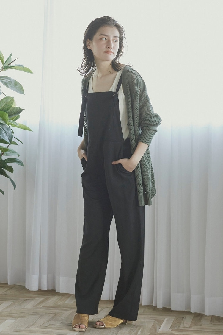 【WEB別注】星柄メッシュ透かし編みカーディガン LIPSTAR