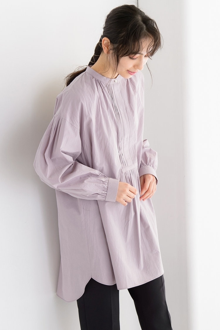 【WEB別注】ピンタックドレスシャツ Droite lautreamont