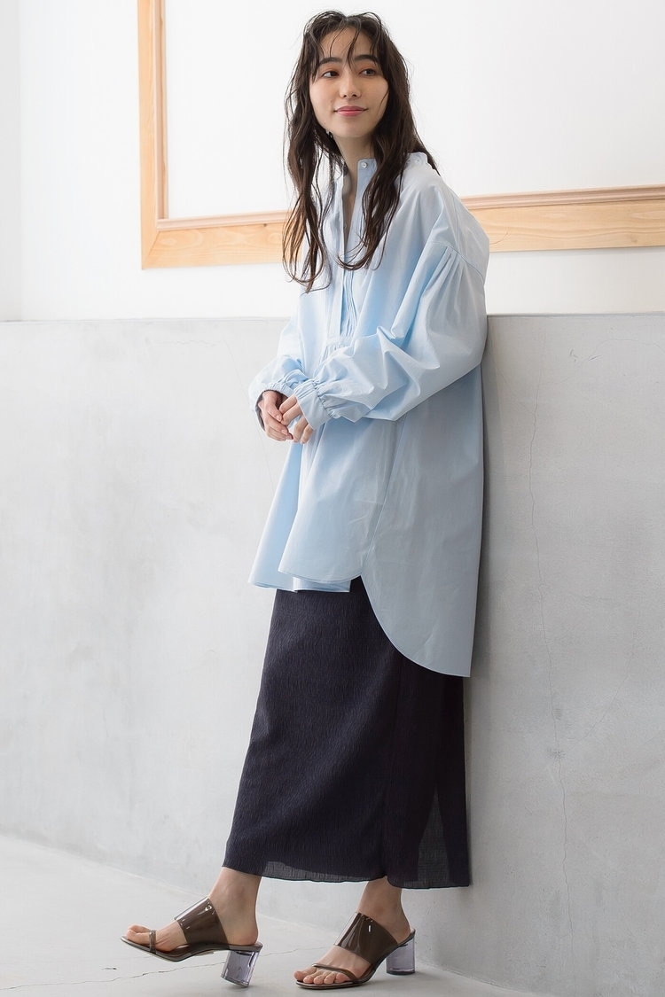 【WEB別注】ピンタックドレスシャツ Droite lautreamont