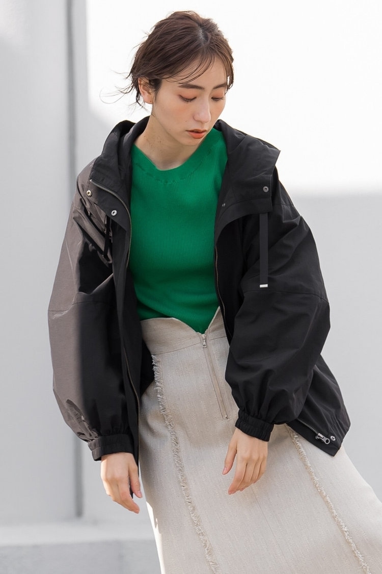 ラウンドヘムコットンマウンテンパーカー≪洗える≫ Droite lautreamont