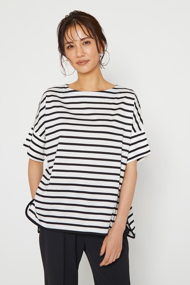 オーバーサイズのボーダーTシャツ≪洗濯機で洗える≫  LAUTREAMONT