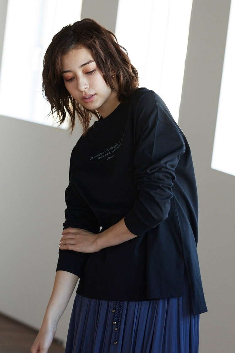 天竺ロゴプリントロンＴ ≪洗濯機で洗える≫ ketty