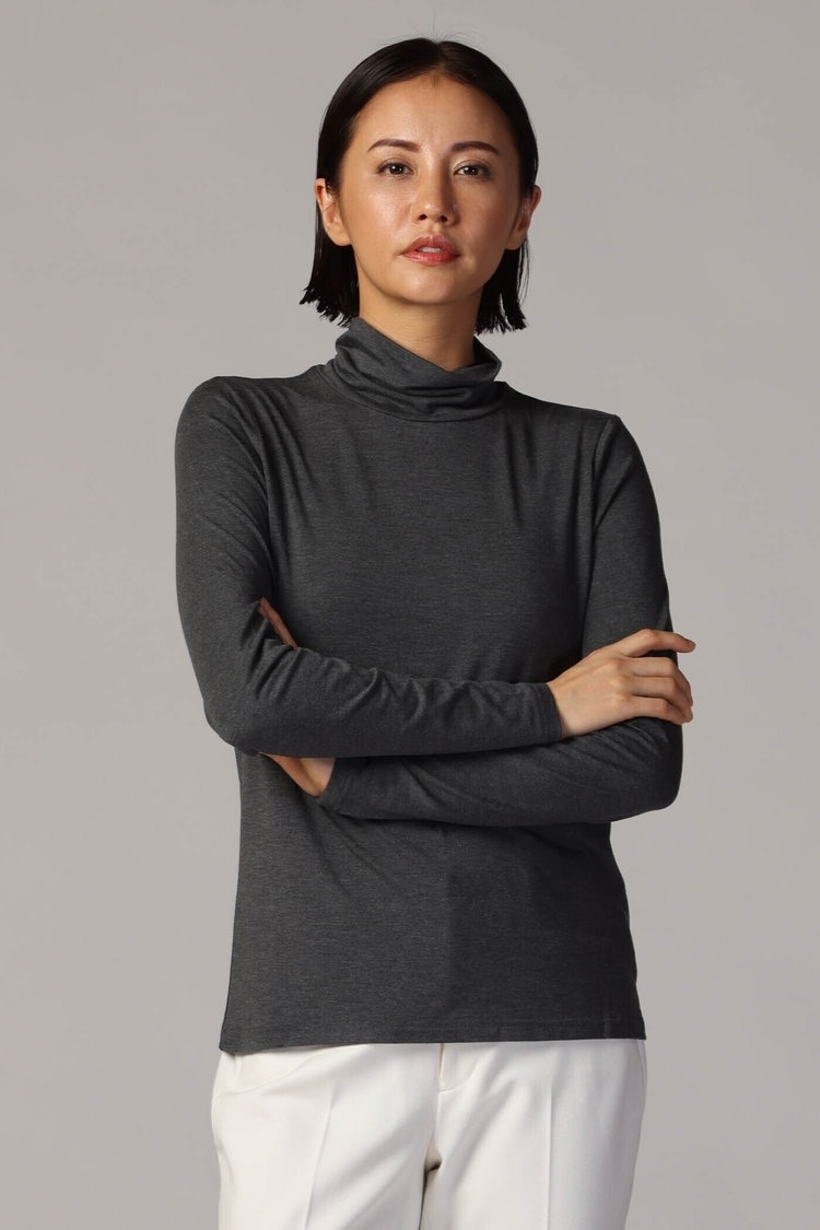 ラグウォーム タートルネックカットソー ≪洗濯機で洗える≫ LAUTREAMONT