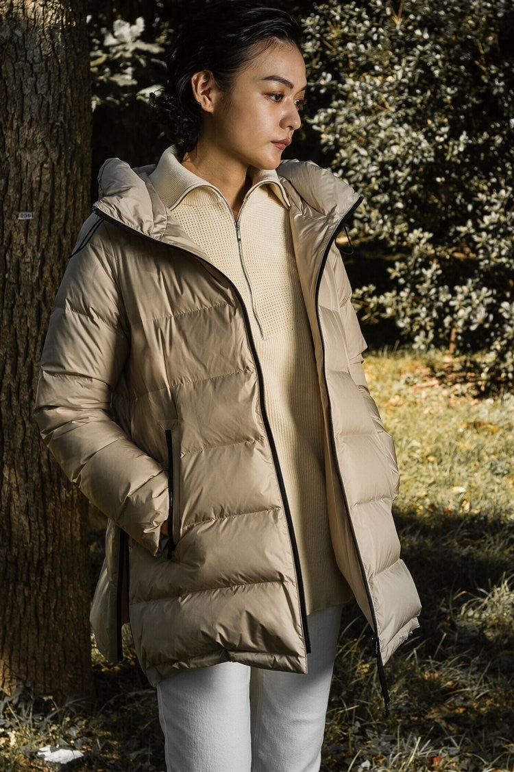 サイドファスナーダウンジャケット MAYSON GREY