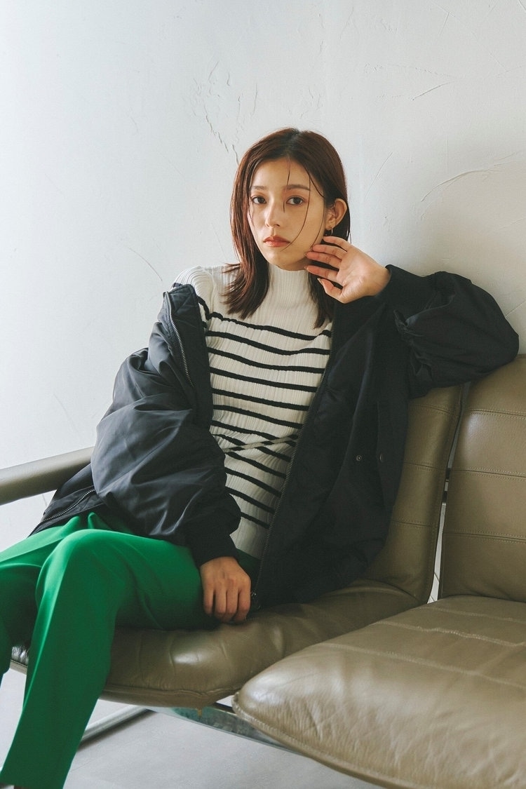 MA-1ジャケット×カラーパンツでこなれた冬コーデに MAYSON GREY