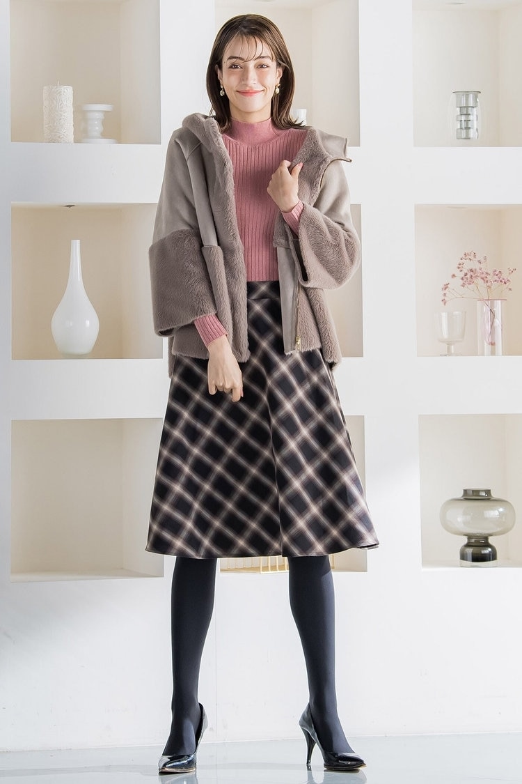 エレガントな冬コーデにはムートンジャケットがお似合い ketty