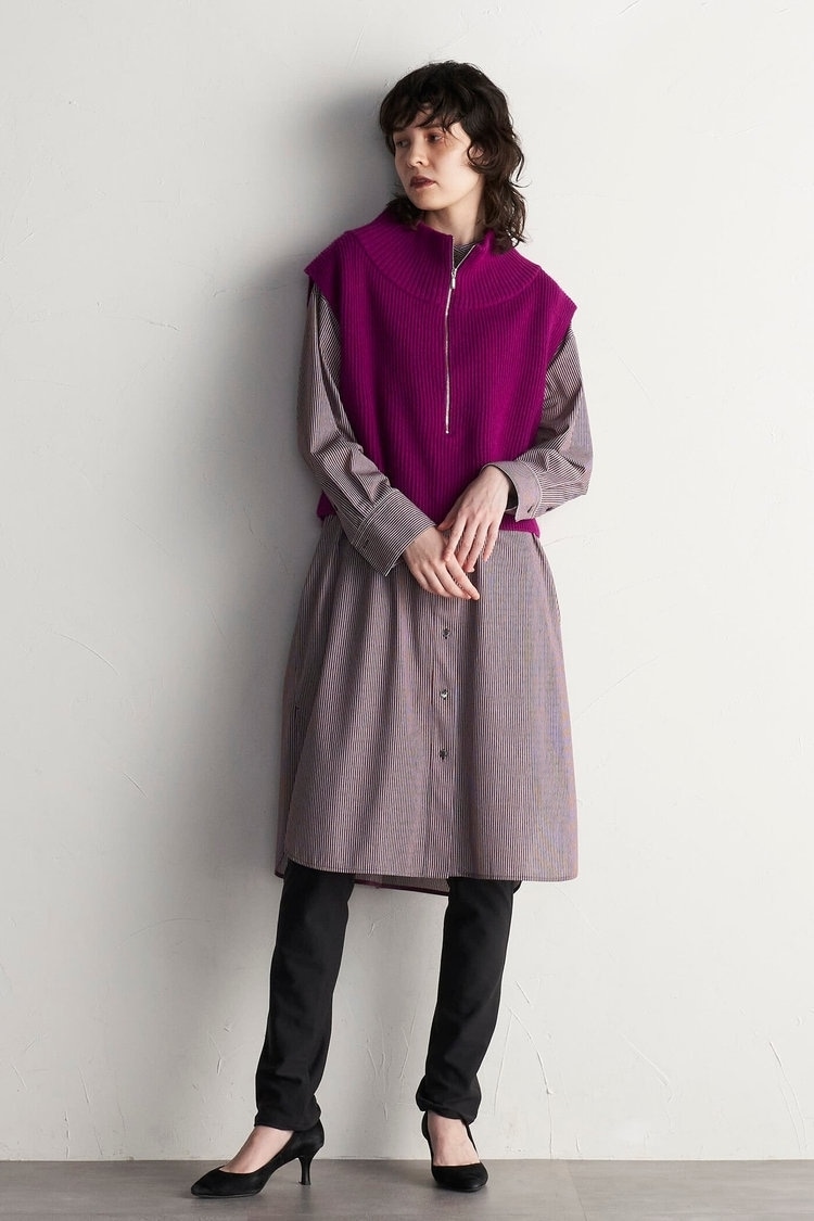 すっきりスキニータイプの裏起毛パンツで足元をこっそり防寒 la.f...