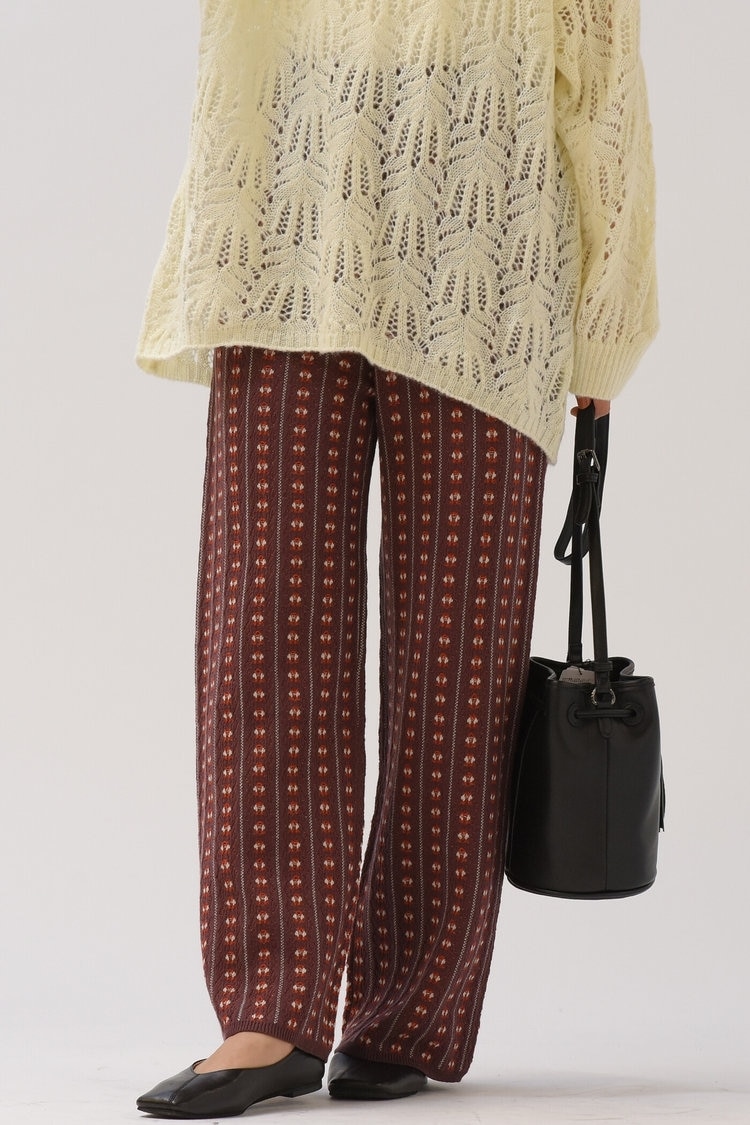 【socolla】ジャガードニットＰＴＳ