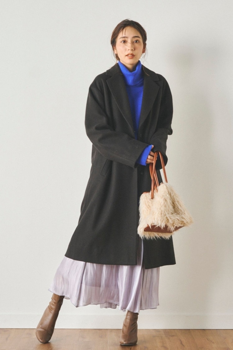 メンズライクなコートをかっこよく Droite lautreamont